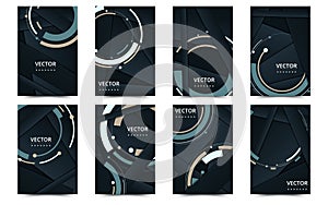 Set of banner templates. Bright modern abstract design. Vector Illustration