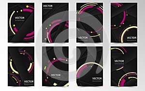 Set of banner templates. Bright modern abstract design. Vector Illustration