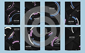 Set of banner templates. Bright modern abstract design. Vector Illustration