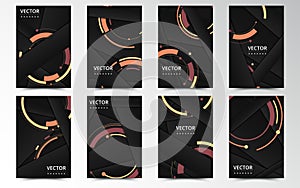 Set of banner templates. Bright modern abstract design. Vector Illustration