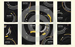 Set of banner templates. Bright modern abstract design. Vector Illustration