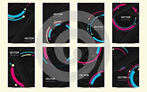 Set of banner templates. Bright modern abstract design. Vector Illustration