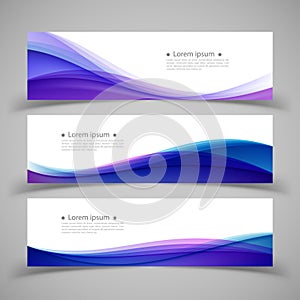 Set of banner templates. Vector illustration.