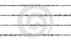 set of barbed wire frame, a black and white image of a tree with branches, barbed wire background