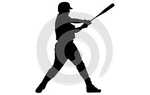 Set of baseball players silhouettes of sports people vector,Baseball player vector silhouette