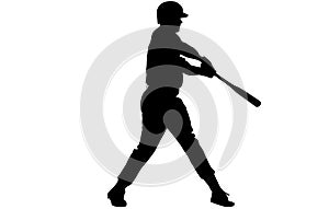 Set of baseball players silhouettes of sports people vector,Baseball player vector silhouette