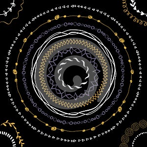 Set of Beautiful Hand Drawn Ink Brushes