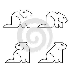 Set of Beaver logo
