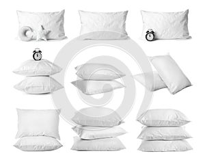 Set with bed pillows