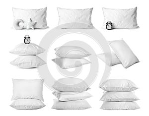Set with bed pillows photo