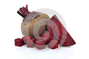 Set of beetroot isolated on white backgroud