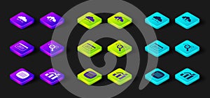 Set Binary code, Financial growth, Data analysis, Search data, Cloud download and upload and Network cloud connection