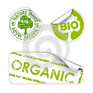 Set of bio / eco / organic labels