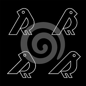 Set of Bird logo