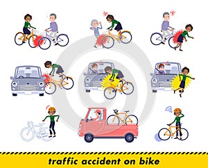 A set of Black business women in a bicycle accident