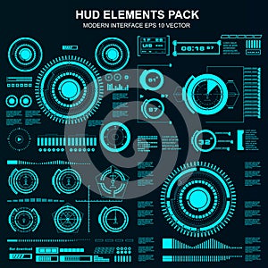 Set black and white infographic display elements for the web app