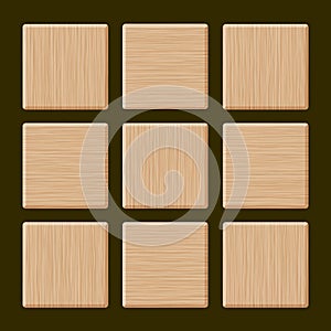 Set of Blank Wood Box