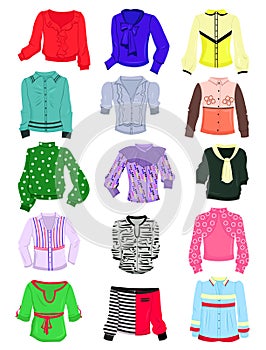 Set of blouses photo