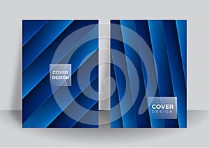 Set of blue cover annual report, brochure, design templates. Brochure template layout, Blue cover design, business annual report,