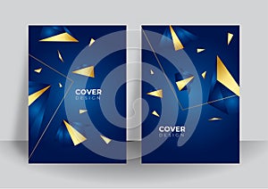 Set of blue cover annual report, brochure, design templates. Brochure template layout, Blue cover design, business annual report,
