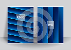 Set of blue cover annual report, brochure, design templates. Brochure template layout, Blue cover design, business annual report,