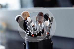 Set of bones for makeup.