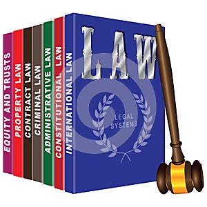 Set of books on law