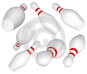 Set of Bowling Pin