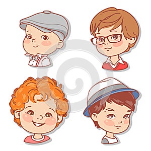 Set with boy`s faces. Userpics for blog.