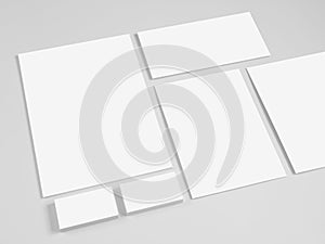 Set of branding corporate design templates