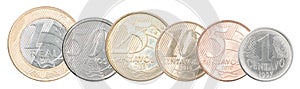 Set of Brazilian coins