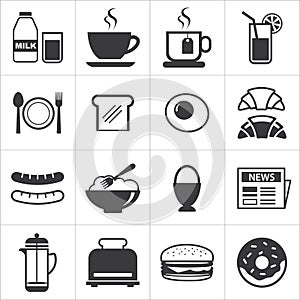 Set of breakfast icon