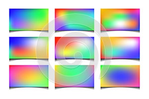 Set of bright holographic background