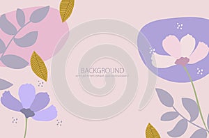 set of bright pastel floral background images for design one