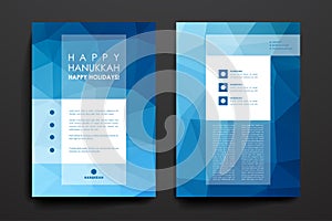 Set of brochure, poster design templates in