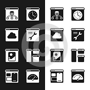 Set Browser setting, Cloud technology data transfer, Server, Data, window, Photo retouching, Digital speed meter and Web