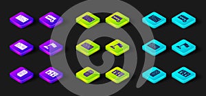 Set Browser window, setting, Location marker, Website template and icon. Vector