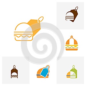 Set of Burger Logo design Concepts, Burger bakery logo design vector