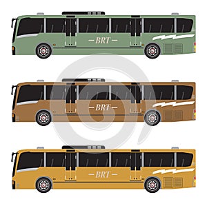 Set of Bus Rapid Transit or BRT