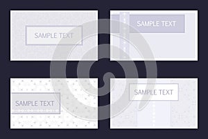 Set of business card templates