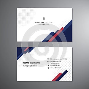 Set business cards clean design modern template vector