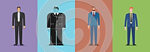 Set of business characters vector illustration people characters