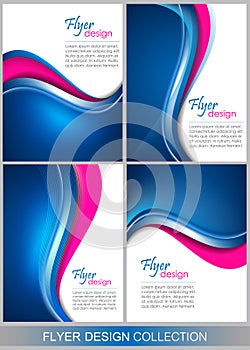 Set of business flyer template, brochure or corporate banner