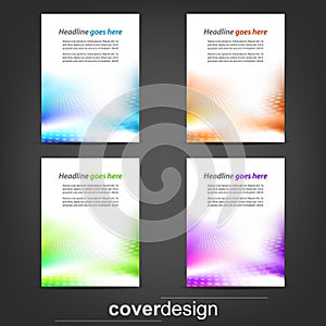 Set of business flyer template, corporate banner or cover design