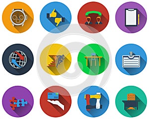 Set of business icons