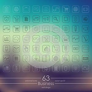 Set of business icons