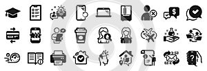 Set of Business icons, such as E-mail, Work home, Star. Vector