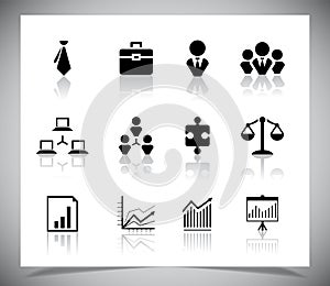 Set of business icons