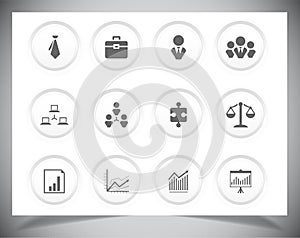 Set of business icons