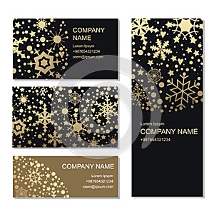 Set of business or invitation cards templates, corporate identit